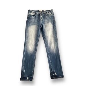 Kancan Signature Mid-Rise Ankle Straight Jean Nadia Wash Women’s Size 28